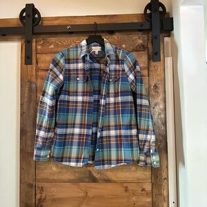 Women’s Blue Plaid Shirt